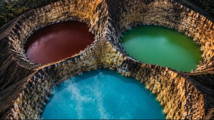 These Volcanic Lakes CHANGE COLOR 🌋 | Kelimutu, Indonesia