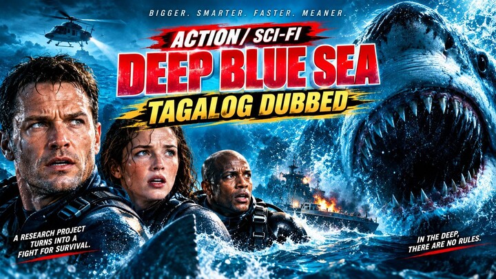 Deep blue sea  / Tagalog Dubbed/ Action
