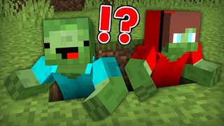 Mikey & JJ INFECTED By A ZOMBIE in Minecraft Challenge (Maizen Mizen Mazien)