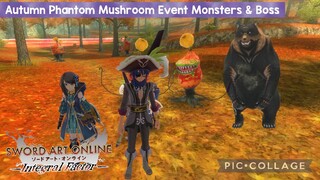 Sword Art Online Integral Factor: Autumn Phantom Mushroom Event Monster and Boss