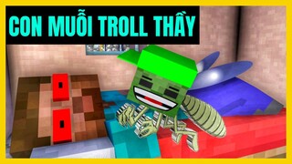 [ VIDEO TROLL ] Zombie Biến Thành "Con Muỗi" Troll Thầy Và Cá Kết | Minecraft Animation