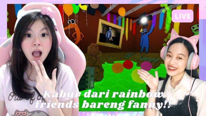 KABUR DARI MONSTER PELANGI BARENG @FannyTjandra  !! [ESCAPE RAINBOW FRIENDS OBBY