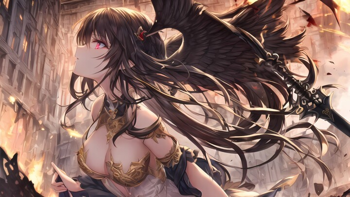 [AI Painting] Demons who admire angels - a short story with a plot