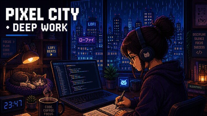 Semi Pixel Focus Music | Retro Arcade LoFi Beats for Programmers & Intensive Study