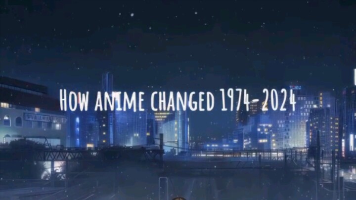 Anime from 1974-2024.