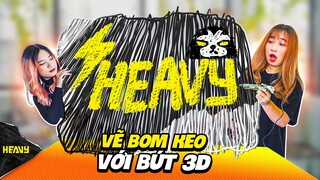 Vẽ Bom Keo Khủng Nhất Giới Free Fire Bằng Bút Vẽ 3D | HEAVY