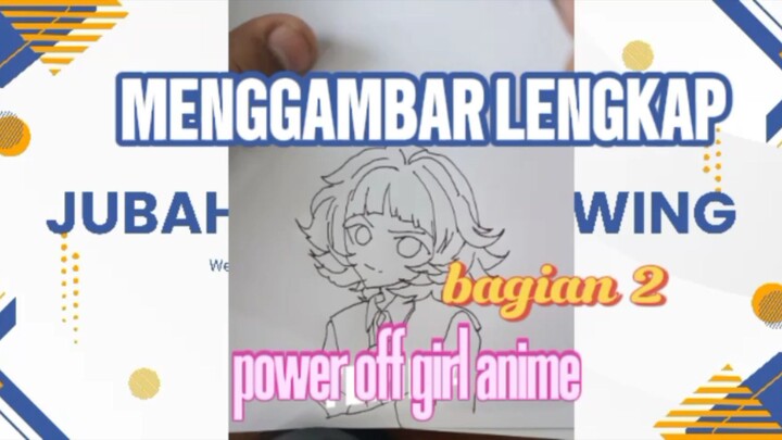 Lanjut menggambar green Powerpuff girls bagian 2