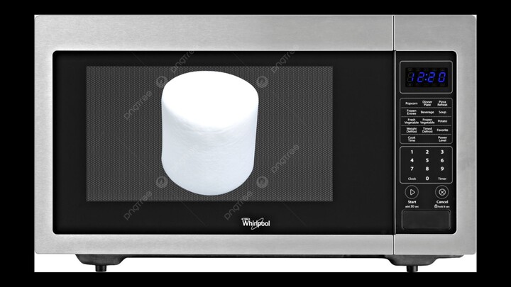 Marshmallow in microwave