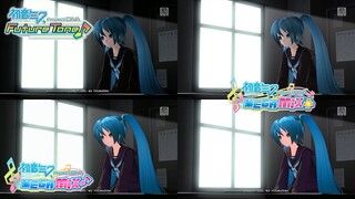 Rolling Girl - Project DIVA PV Comparison [Future Tone, Mega Mix, Mega Mix+] 4K