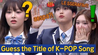 [Knowing Bros] Guess the Title of K-POP Song!🎵