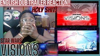 Star Wars: Visions | English Dub Trailer | Disney+ Reaction!! (STAR WARS X ANIME HOLY SHIT!!)