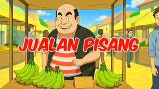 Jualan pisang.