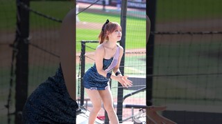 1회초에만 볼수있는 뽀송홍라 #최홍라 #치어리더