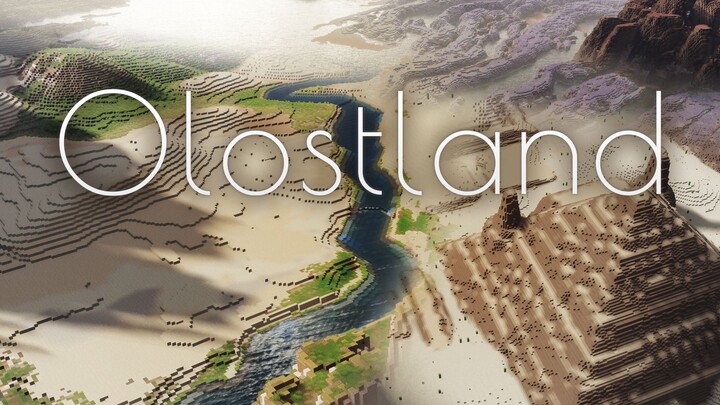 [4K] I played MC for 8 years and finally moved the real world into the game... Minecraft Open World Map Olostland 1.0 Real Machine Demonstration Video