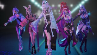 【王者荣耀MMD/60fps】别拦我，我要嫁给中间的那个姐姐！--王者女团 婉儿/阿离/香香/镜/露娜 30sexy