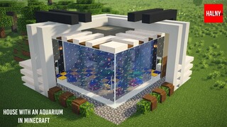 House with an aquarium in Minecraft 1.18