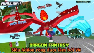 Review Addon Rồng Lửa Và Băng Cực Ngầu Được Làm Bởi Người Việt Cho Mcpe 1.16.200 | KIDING MC