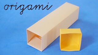 Cách làm hộp quà bằng giấy cực dễ - Cách Gấp Hộp Quà đơn giản Gấp giấy Origami -hộp bằng giấy a4