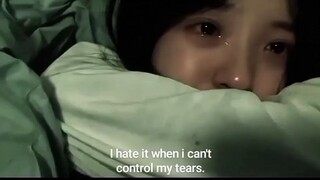 I can't control my tears