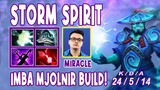 Miracle Storm Spirit Midlane Gameplay 24 KILLS | IMBA MJOLNIR BUILD | Dota 2 Expo TV