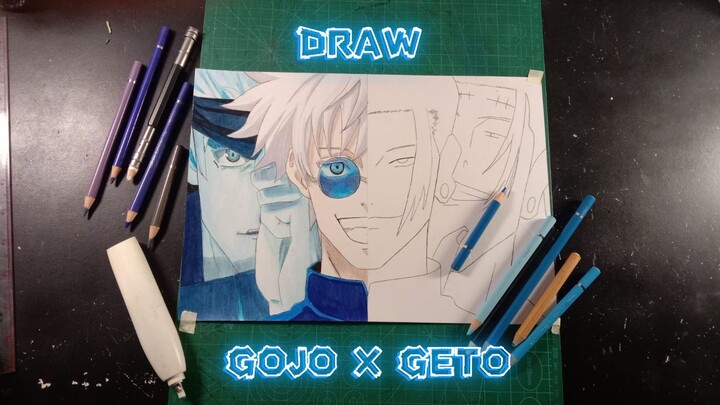 PT1 || gambar GOJO x GETO ( speeddraw )