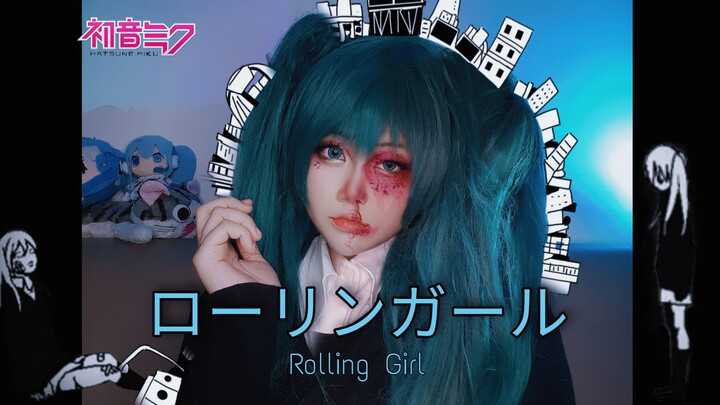 Lipsync Music Rollinggirl ☁️✨[[Cosplay Miku Hatisune]]✨☁️