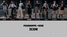 BINI x PENSHOPPE "ICON" (sped up + reverb) (Lyric Video)