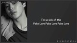 BTS (방탄소년단) - Fake Love [Easy Lyrics]