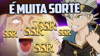 SIMPLESMENTE A CONTA MAIS SORTUDA DO GLOBAL | Black Clover Mobile