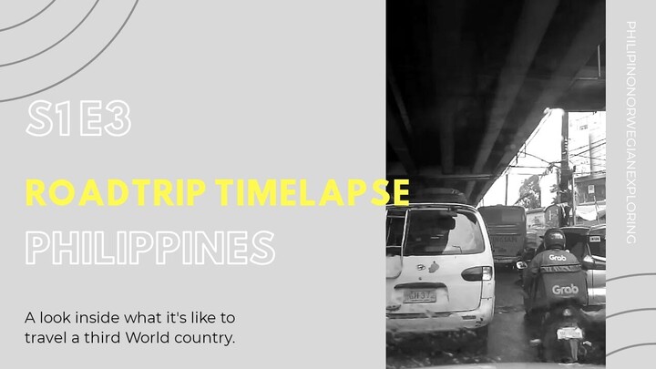 Driving in the Philippines.Timelapse