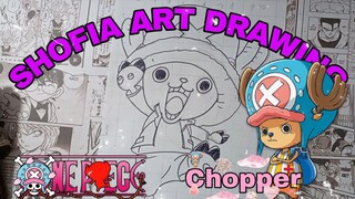 drawing tony tony Chopper dari anime one piece