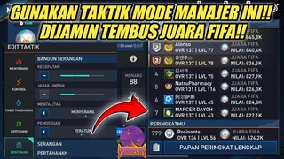 MEMBAHAS TUNTAS TAKTIK MODE MANAJER YUAHPLAY!! TEMBUS JUARA FIFA MODE MANAJER FIFA MOBILE INDONESIA!