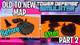 OLD TO NEW MAPS BEFORE & AFTER | Tower Defense Simulator | ROBLOX