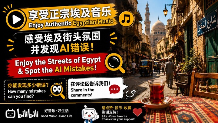 🇪🇬 埃及音乐｜找出AI错误 👀 Egyptian Music | Spot AI Mistakes 👀