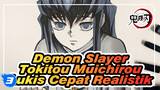 Proses Menggambar Realistik Cepat Hashira Kabut - Tokitou Muichirou | Demon Slayer_3