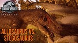 Allosaurus Hunts Stegosaurus - Life in the Jurassic || Jurassic World Evolution 🦖 [4K] 🦖