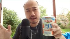 ASMR Eating Sounds - Almhof Peach & Maracuja Yoghurt 🍶