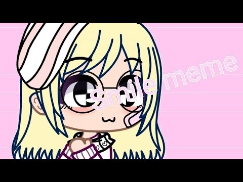 Smile meme + eyes blinking (Gacha club)