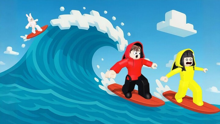 Yuta, Mio Dan Baby Celine Main Selancar Di Air Yang Sangat Bersih  ROBLOX
