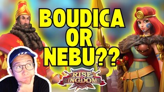 BOUDICA PRIME OR NEBU FOR OPEN FIELD??? Rise Of Kingdoms ROK Indonesia