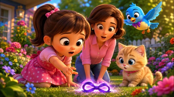 Baby Mama Kitty and Birds Funniest Kids Cartoon & Cute 3D Cartoon Nursery Rhymes for Kids