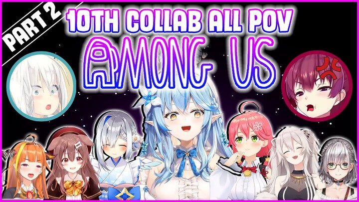Hololive AMONG US 10th JP Collaboration ALL POV's 【Part2/3】 ENG SUB