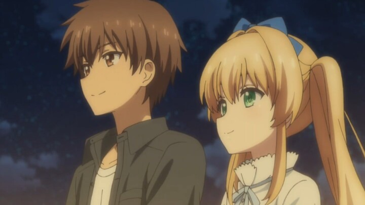 As the singing faded away, Tsumugi also disappeared, and the male protagonist couldn't help crying.