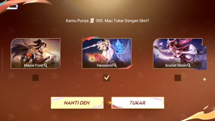BUTUH 1500 TOKEN TIKET DEMI SATU SKIN KEREN