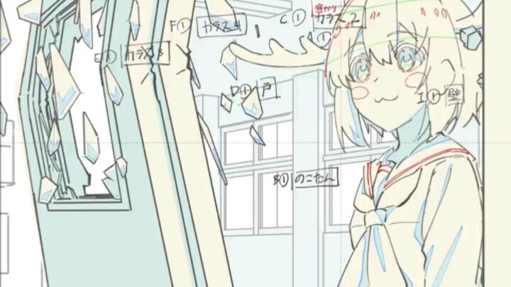动画《鹿乃子乃子虎视眈眈》官方原画公开