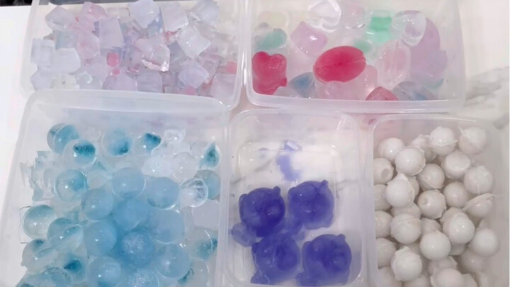 Imersif memecah es | Es batu Ultraman benar-benar imut! Es warna-warni juga super cantik! Video ini 