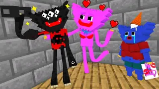 Monster School : Kissy Missy love Fat Huggy Wuggy or Killy Willy - Minecraft Animation