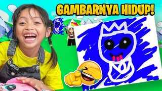 LEIKA GAMBAR KELUAR PELANGI BENERAN 🥰🤩 DRAW AND SPAWN ROBLOX [ROBLOX INDONESIA]