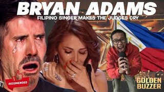 Golden Buzzer : Filipino singers makes the judges cry with song bryan Adams american got talent 2024