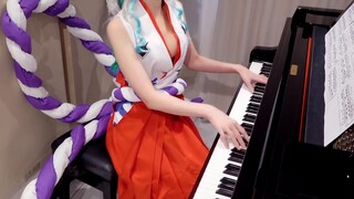 [Pan Piano]- Piano memainkan lagu tema ke-24 animasi TV "One Piece" [PAINT]